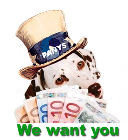 We want you Dalmatiner mit Geld